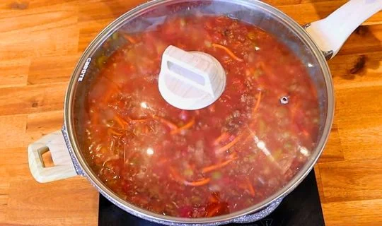 Add beans and pasta