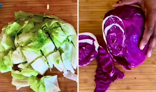 Add the Cabbage, Tomato, and Onion