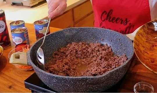 Brown the ground beef