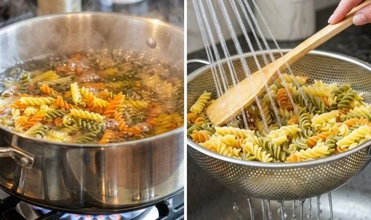 Cook and Cool the Pasta