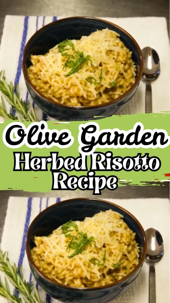 Delicious Olive Garden Herbed Risotto