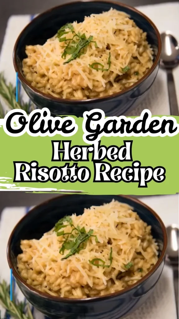 Enjoy this Olive Garden Herbed Risotto