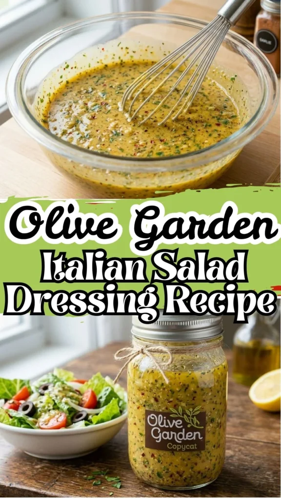 Enjoy this Olive Garden Italian Salad Dressing