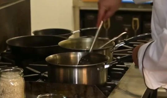 Sauté the Aromatics and Toast the Rice
