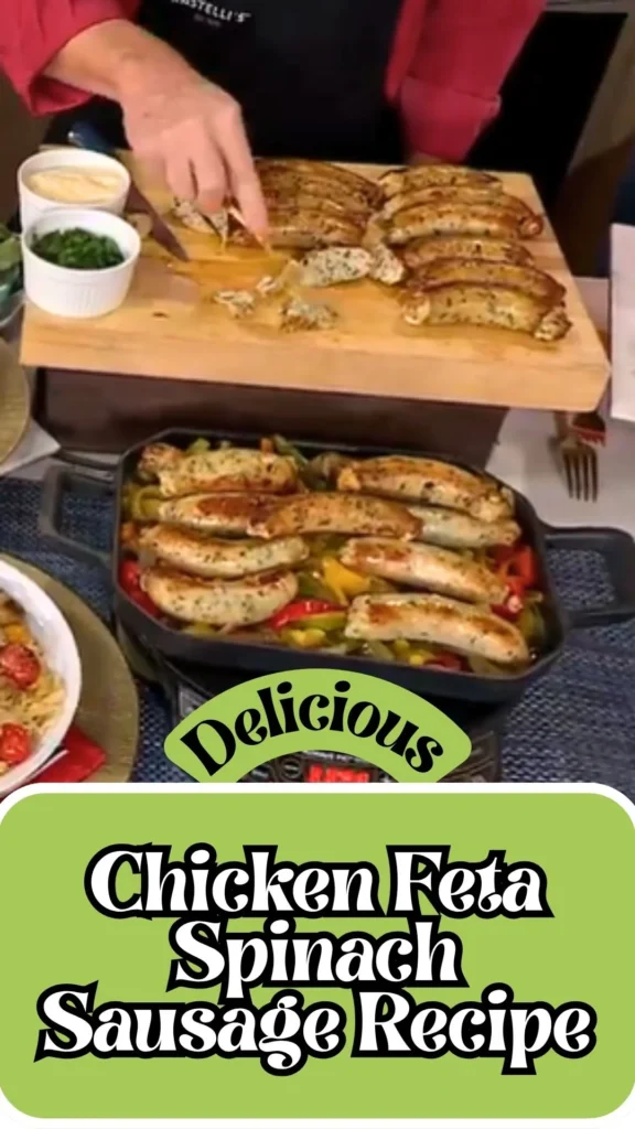 Chicken Feta Spinach Sausage