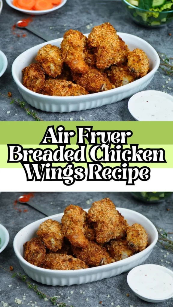Delicious Air Fryer Breaded Chicken Wings
