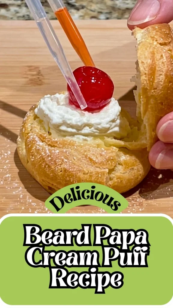 Delicious Beard Papa Cream Puff