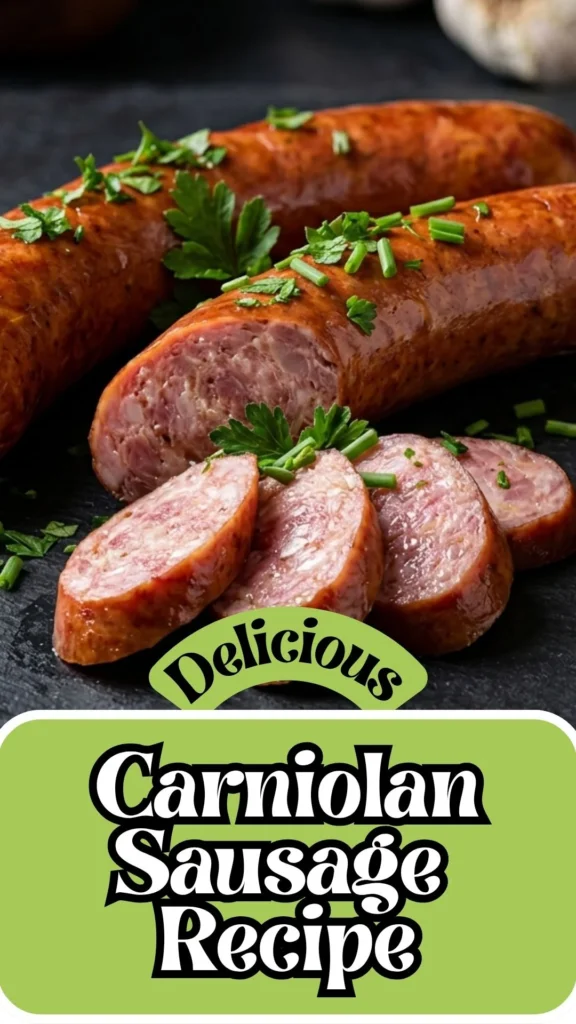 Delicious Carniolan Sausage