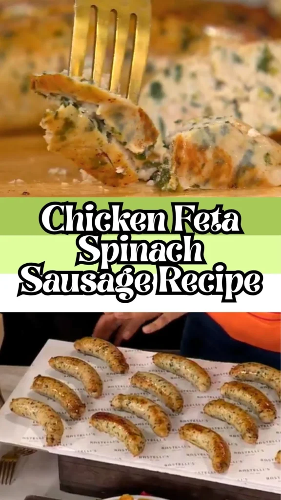 Delicious Chicken Feta Spinach Sausage
