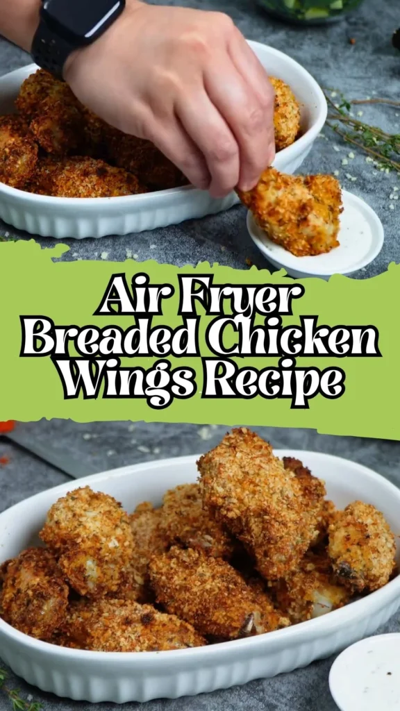 Enjoy this Air Fryer Breaded Chicken Wings