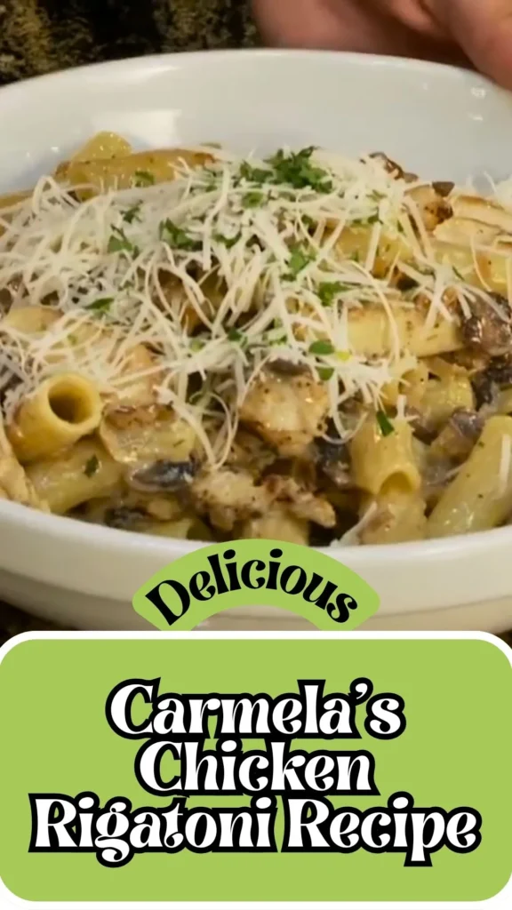 Enjoy this Carmela's Chicken Rigatoni