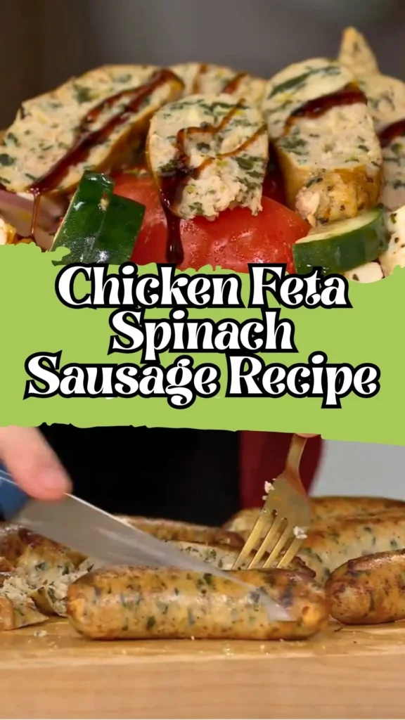 Enjoy this Chicken Feta Spinach Sausage