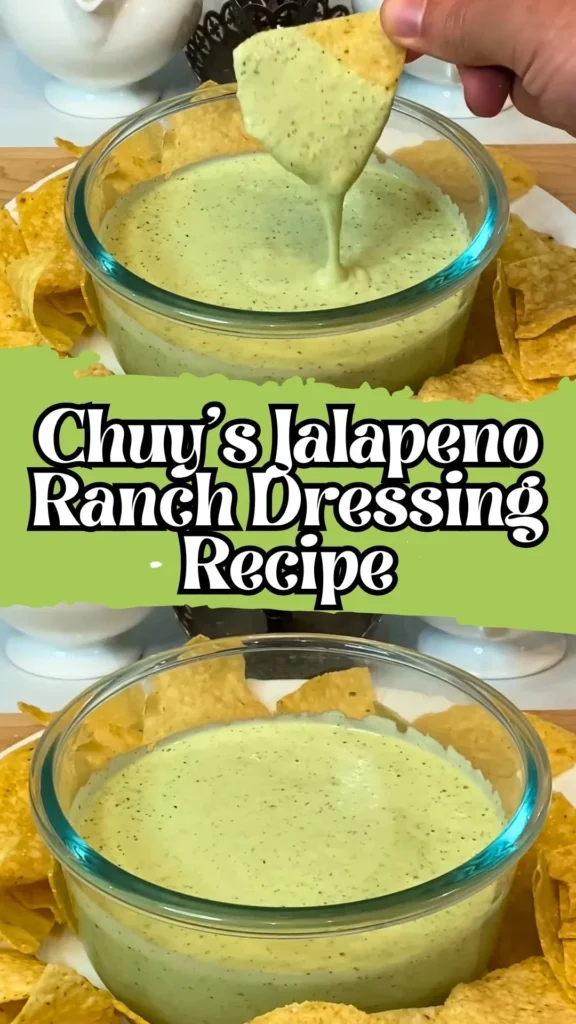 Enjoy this Chuy's Jalapeno Ranch Dressing
