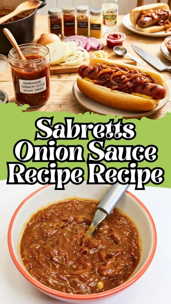 Enjoy this Sabretts Onion Sauce