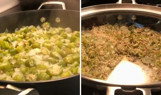 Cook the Okra and Remove the Slime