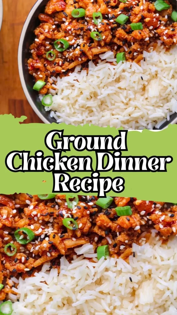 Delicious Ground Chicken Dinner
