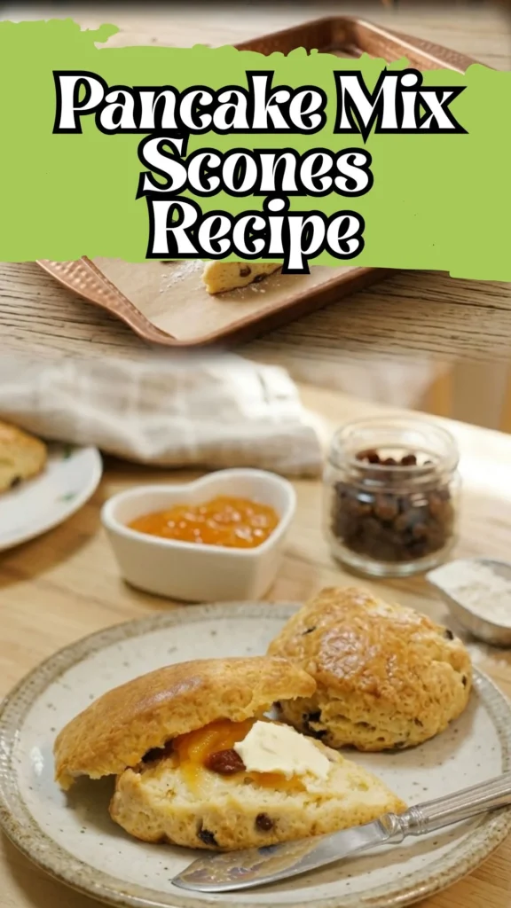 Delicious pancake mix scones