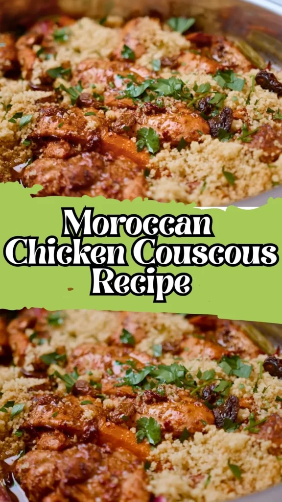 Enjoy this Moroccan Chicken Couscous