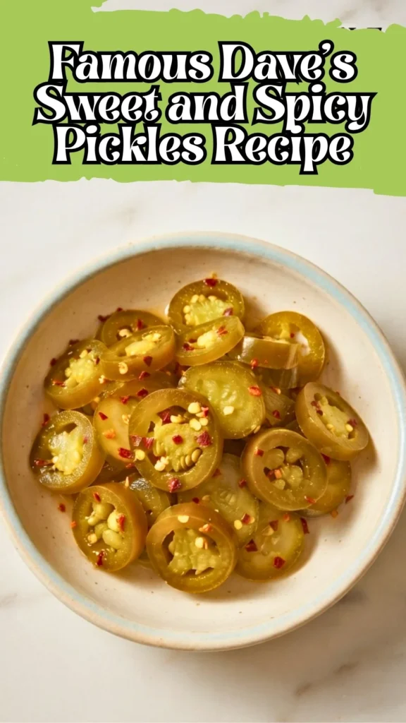 Delicious Famous Dave's Sweet and Spicy Pickles