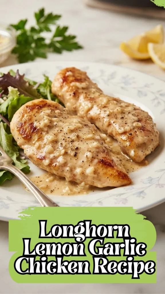 Delicious Longhorn Lemon Garlic Chicken