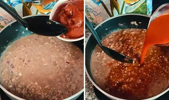 Add the Liquids, Tomato, and Spices