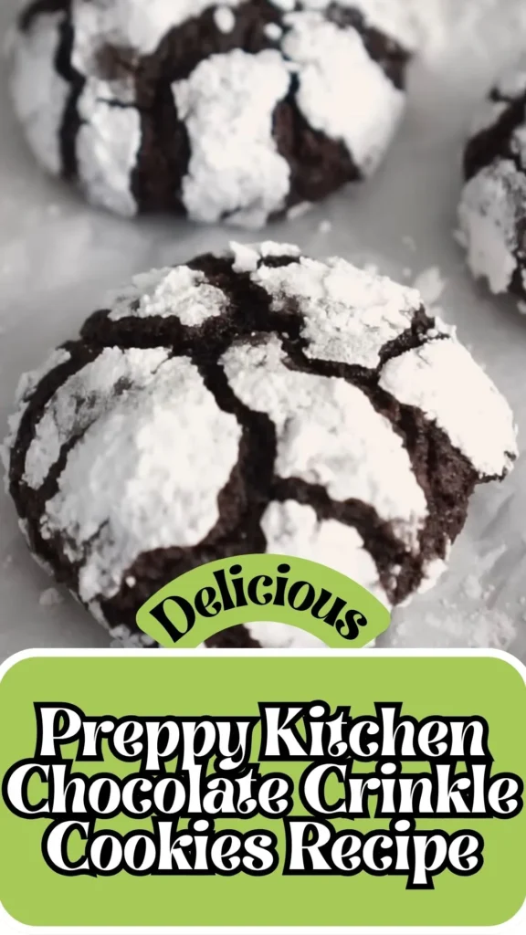 Delicious Preppy Kitchen Chocolate Crinkle Cookies