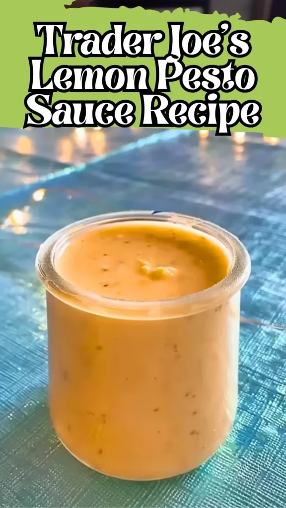 Delicious Trader Joes Lemon Pesto Sauce