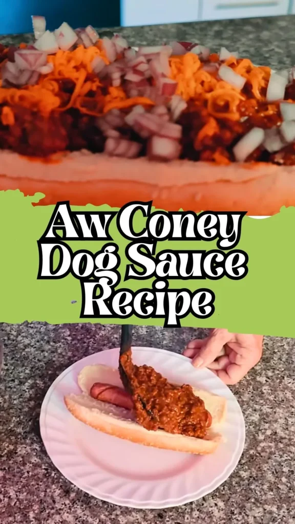 Enjoy this Aw Coney Dog Sauce