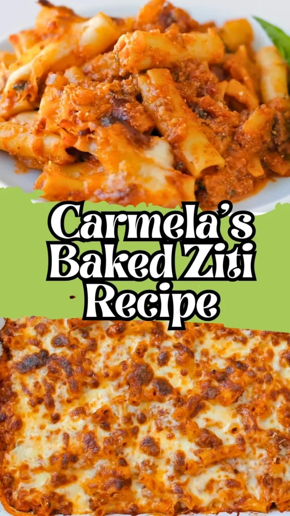 Enjoy this Carmelas Baked Ziti