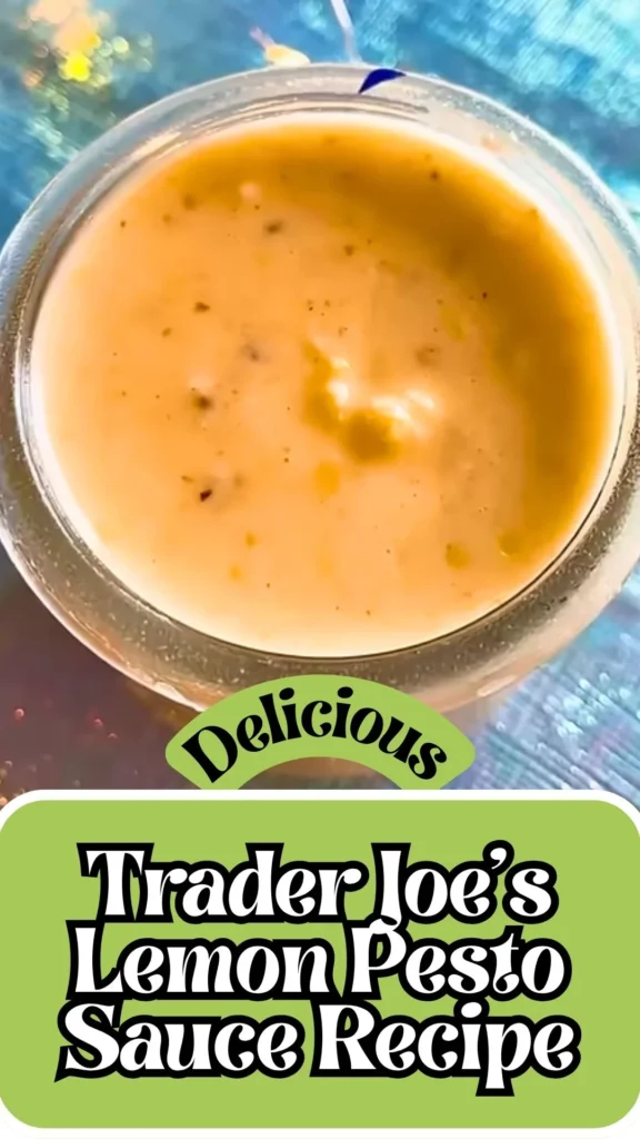 Enjoy this Trader Joes Lemon Pesto Sauce