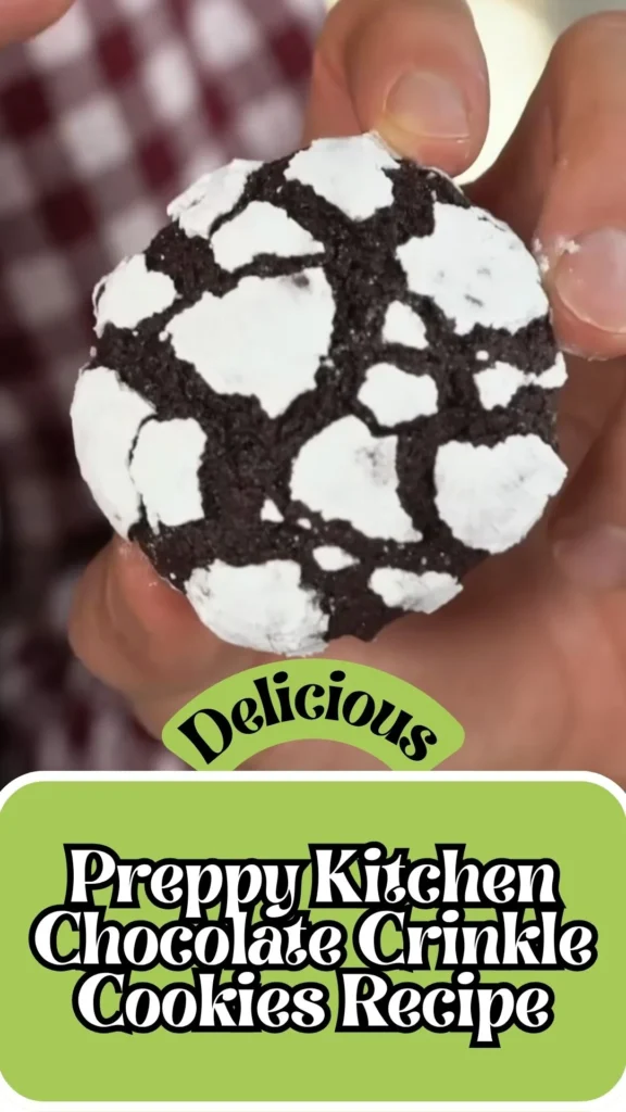 Preppy Kitchen Chocolate Crinkle Cookies
