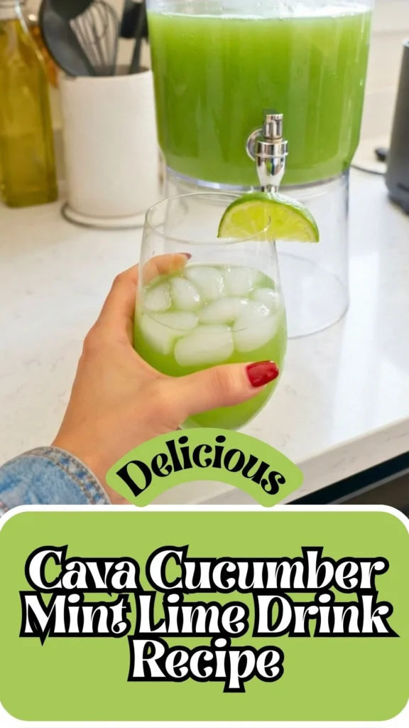 Cava Cucumber Mint Lime Drink