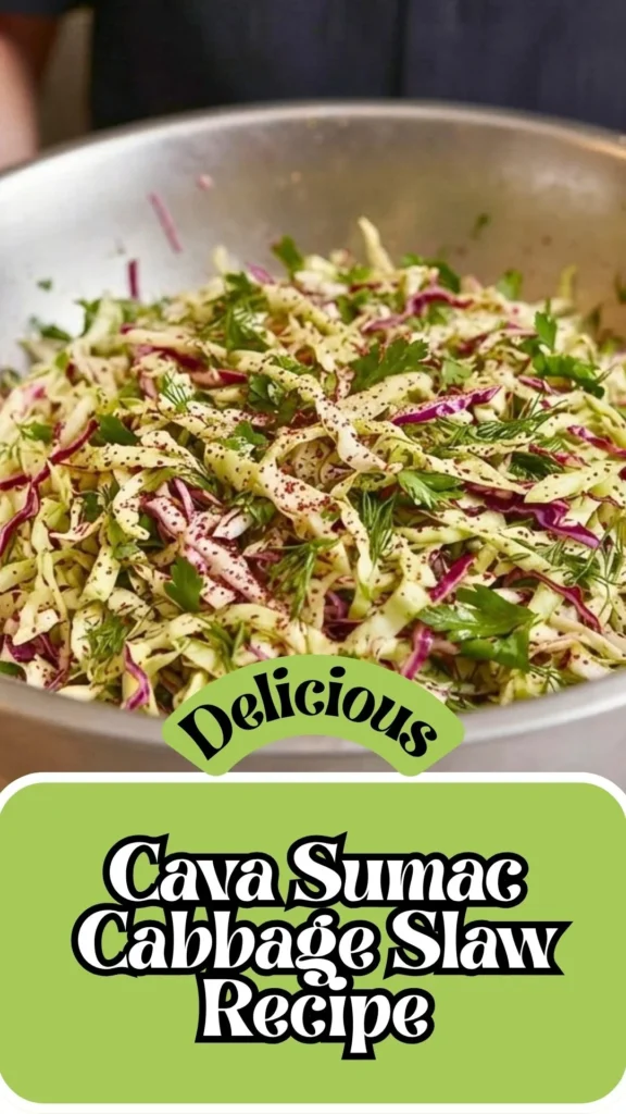 Cava Sumac Cabbage Slaw