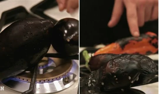 Char the Eggplant and Pepper