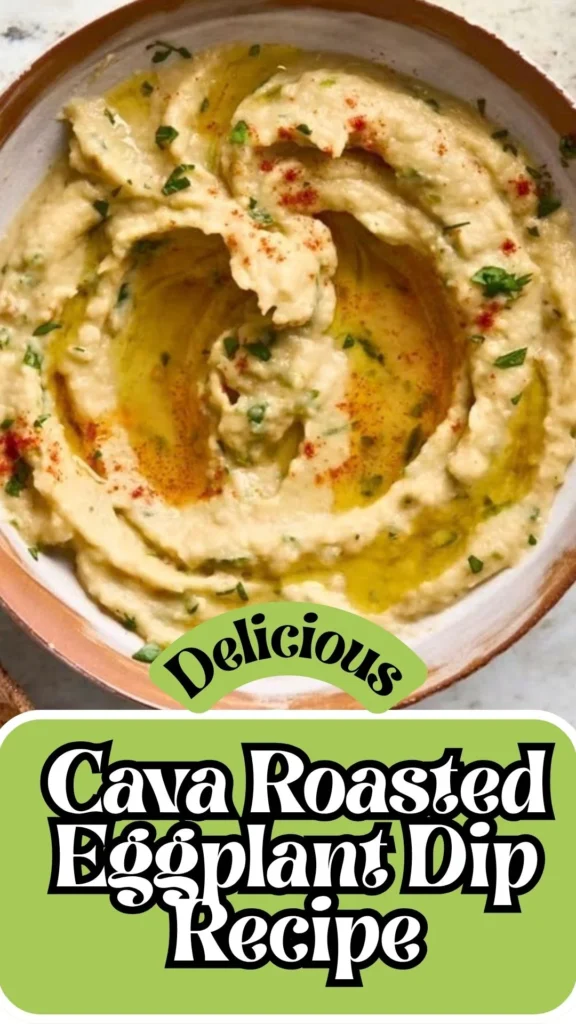 Delicious Cava Roasted Eggplant Dip