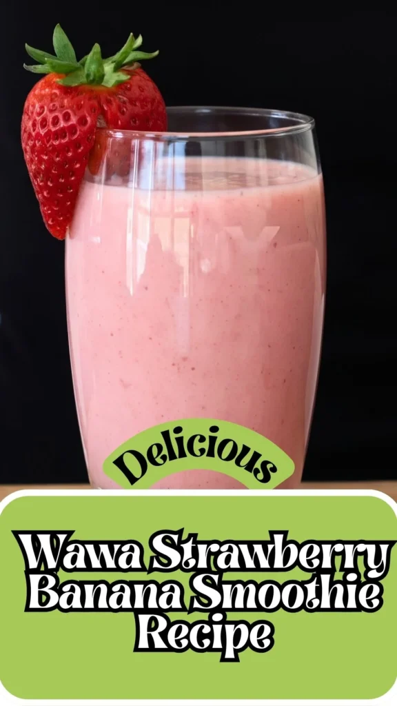 Delicious Wawa Strawberry Banana Smoothie