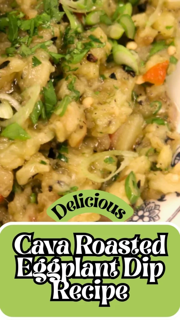 Enjoy this Cava Roasted Eggplant Dip