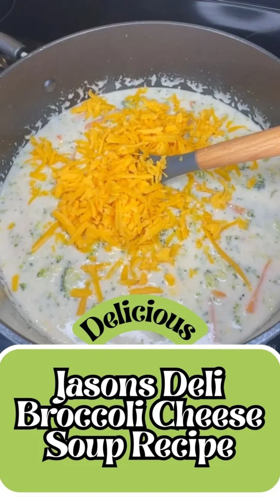 Enjoy this Jasons Deli Broccoli Cheese Soup