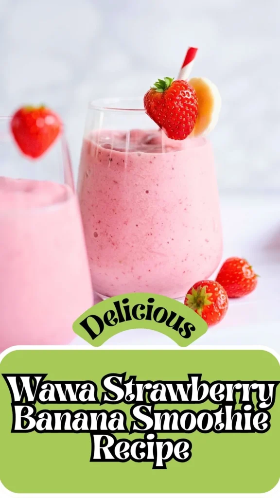 Enjoy this Wawa Strawberry Banana Smoothie