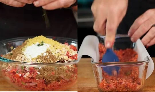 Combine All Meatloaf Ingredients